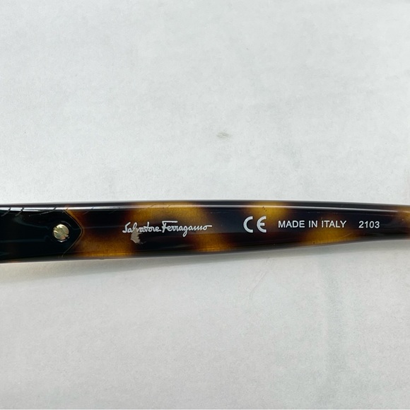 Salvatore Ferragamo Tortoise Made in Italy Sunglasses Lenses Included SF719S - Picture 7 of 8